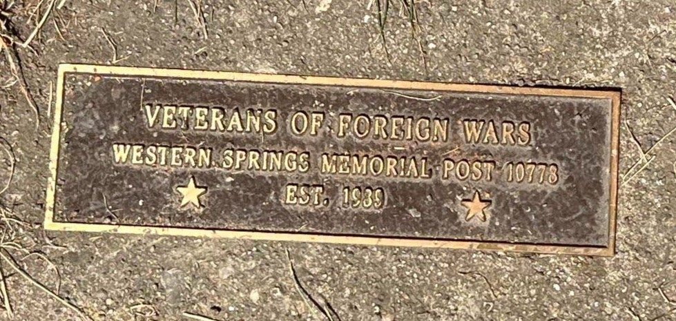 WESTERN SPRINGS VETERANS MEMORIAL PARK PLAQUE C