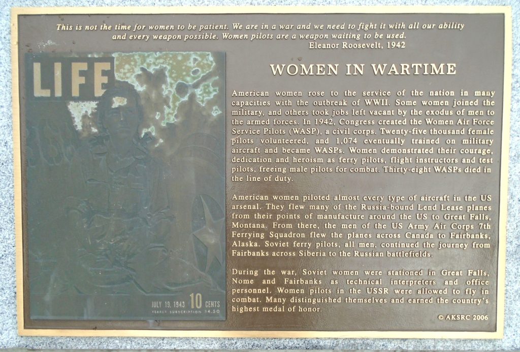 WOMEN IN WARTIME MEMORIAL PLAQUE