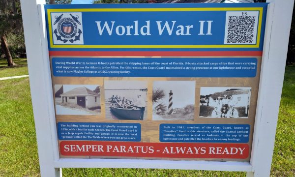 WORLD WAR II SEMPER PARATUS MEMORIAL MARKER