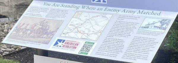 YOU ARE STANDING WHERE AN ENEMY ARMY MARCHED REVOLUTIONARY WAR MEMORIAL PLAQUE