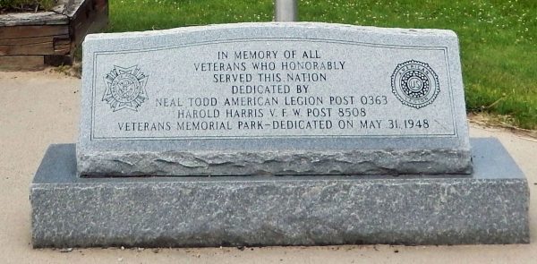 AMERICAN LEGION POST 0363 VETERANS MEMORIAL