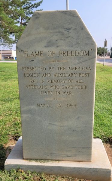 AMERICAN LEGION AND AUXILIARY POST 269 “FLAME OF FREEDOM” WAR MEMORIAL