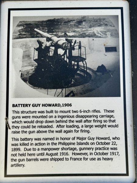 BATTERY GUY HOWARD, 1906 MEMORIAL PLAQUE