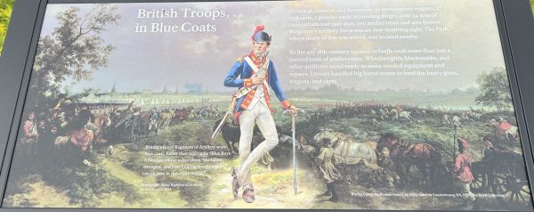 BRITISH TROOPS IN BLUE COATS WAR MEMORIAL PANEL