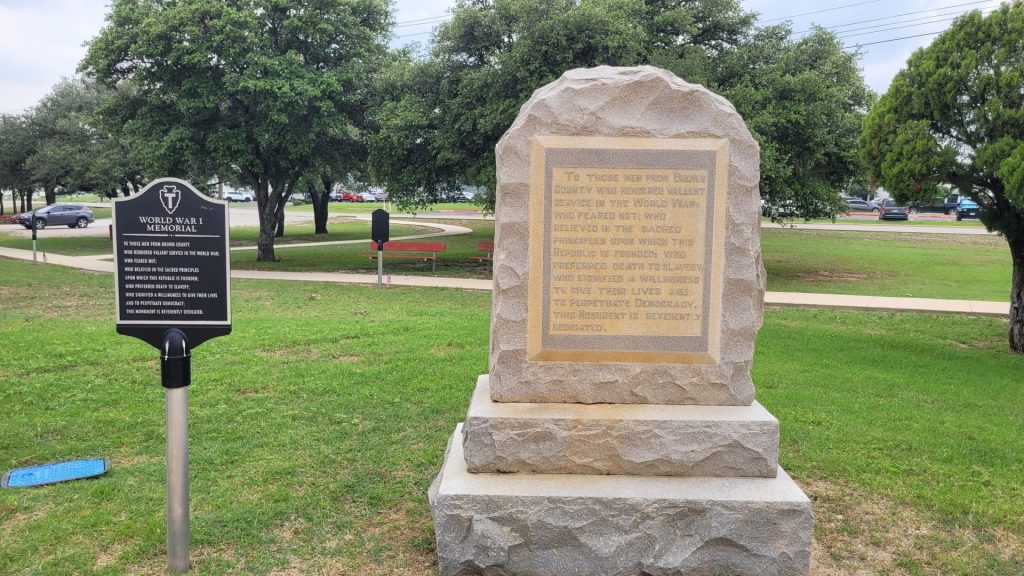 BROWN COUNTY WORLD WAR I MEMORIAL
