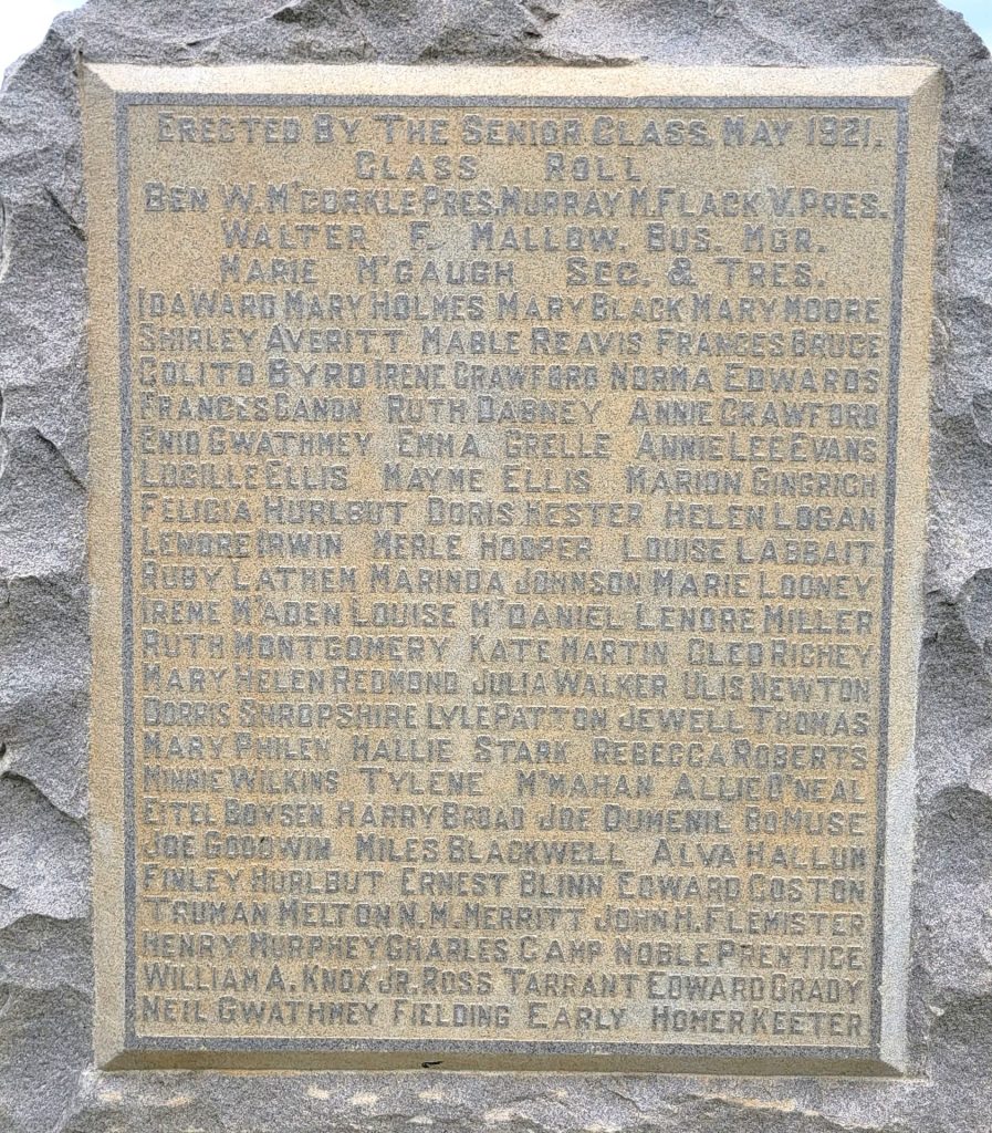 BROWN COUNTY WORLD WAR I MEMORIAL STONE A