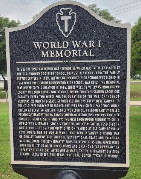 BROWNWOOD WORLD WAR I MEMORIAL
