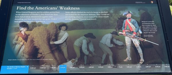 FIND THE AMERICANS’ WEAKNESS REVOLUTIONARY WAR MEMORIAL PANEL