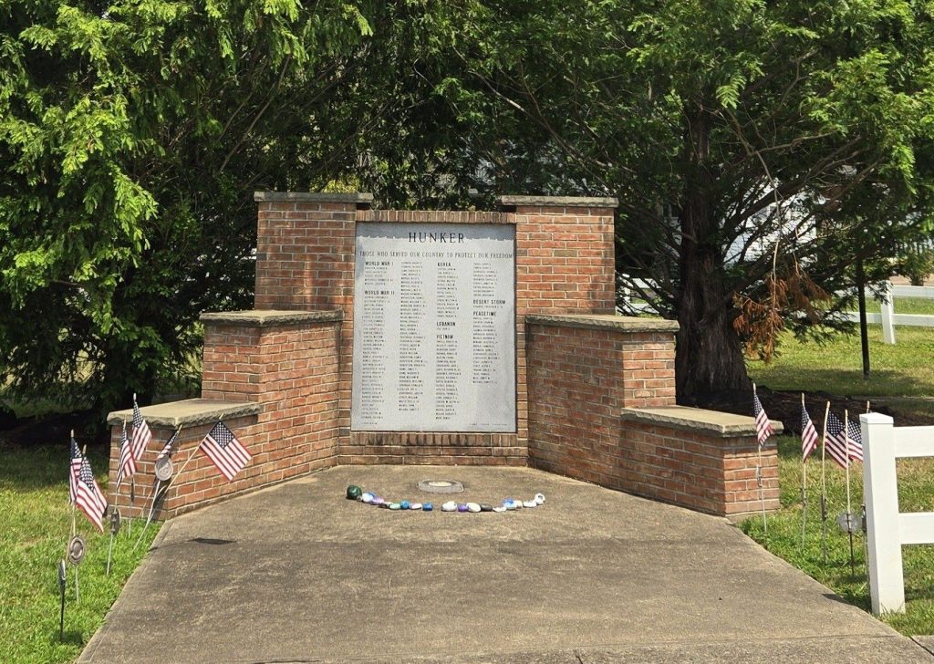 HUNKER HONOR ROLL WAR MEMORIAL