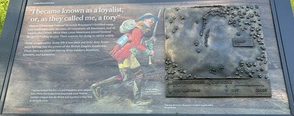 “I BECAME KNOWN AS A LOYALIST, OR AS THEY CALL ME, A TORY” REVOLUTIONARY WAR MEMORIAL PANEL