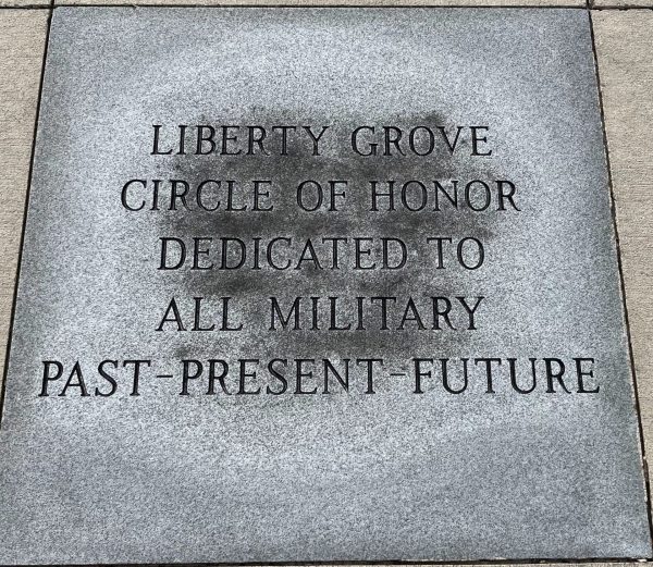 LIBERTY GROVE CIRCLE OF HONOR WAR MEMORIAL STONE