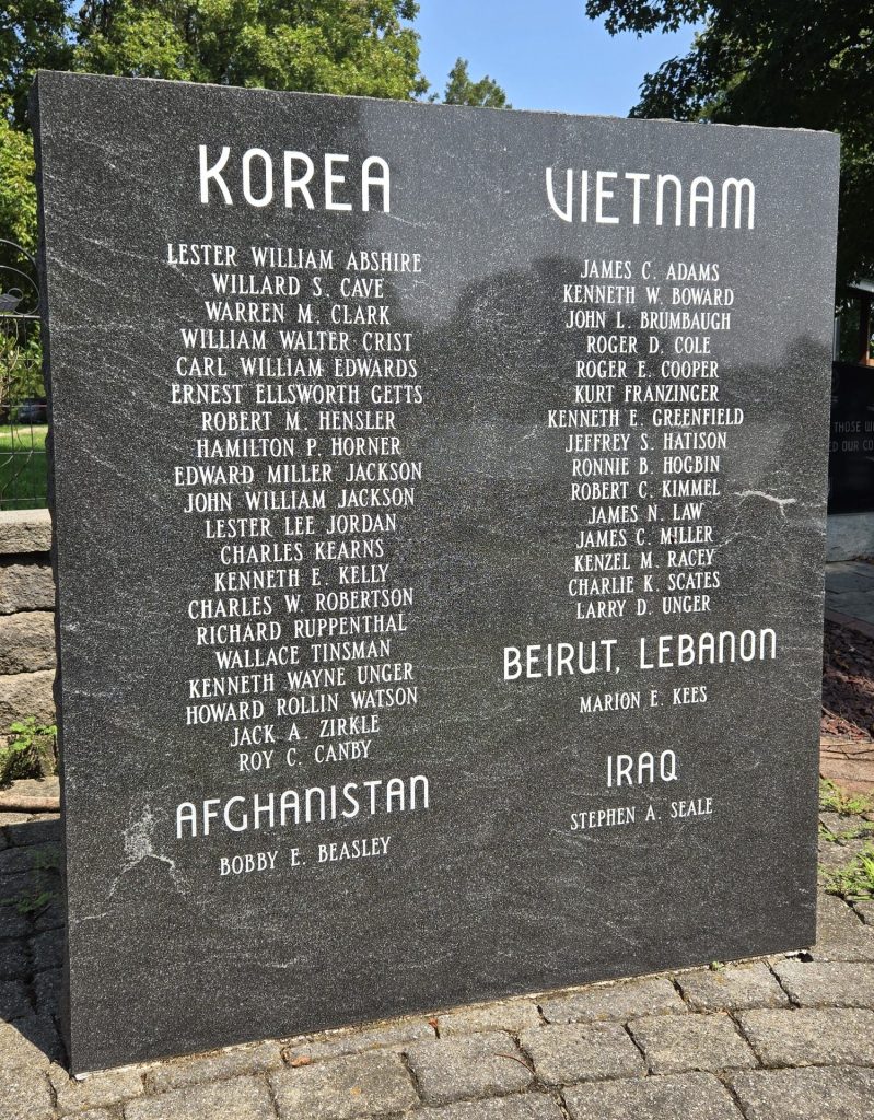 MARTINSBURG ULTIMATE PRICE WAR VETERANS MEMORIAL STONE D