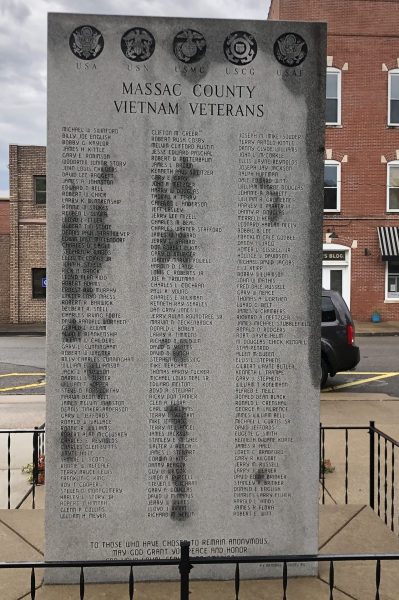 MASSAC COUNTY VIETNAM VETERANS MEMORIAL SIDE A