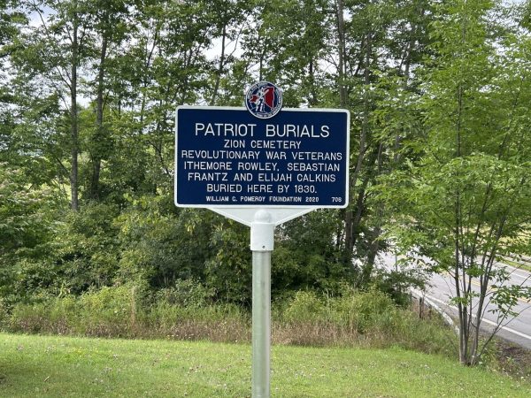 PATRIOT BURIALS ZION CEMETERY REVOLUTIONARY WAR MEMORIAL MARKER