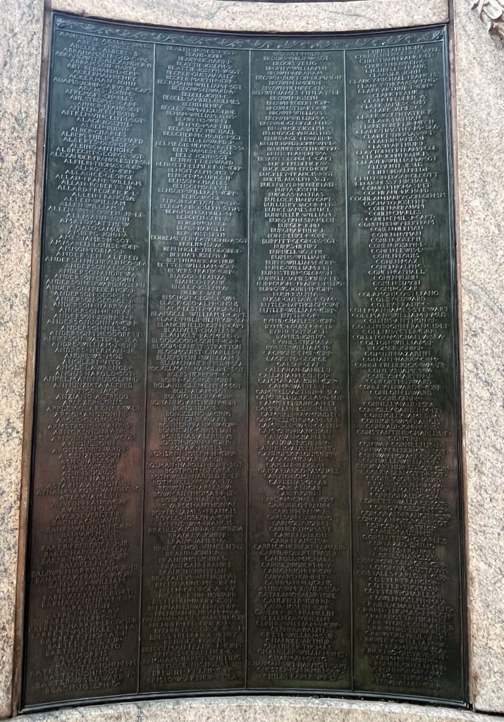 PROSPECT PARK WAR MEMORIAL PLAQUE A