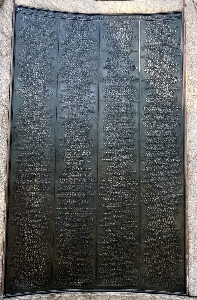 PROSPECT PARK WAR MEMORIAL PLAQUE B