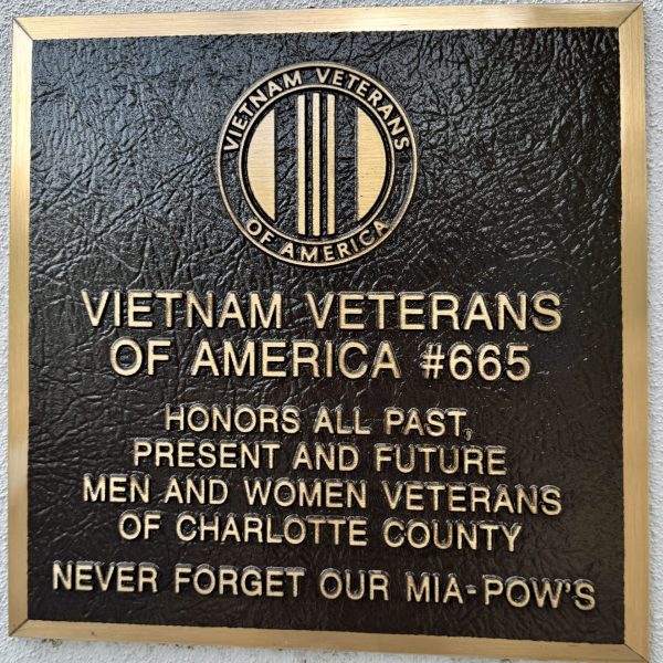 PUNTA GORDA VETERANS PARK PLAQUE G