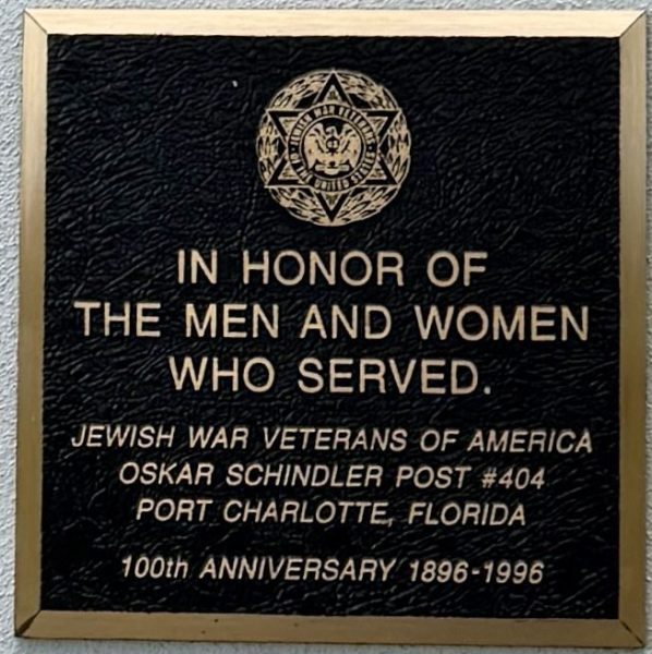 PUNTA GORDA VETERANS PARK PLAQUE K