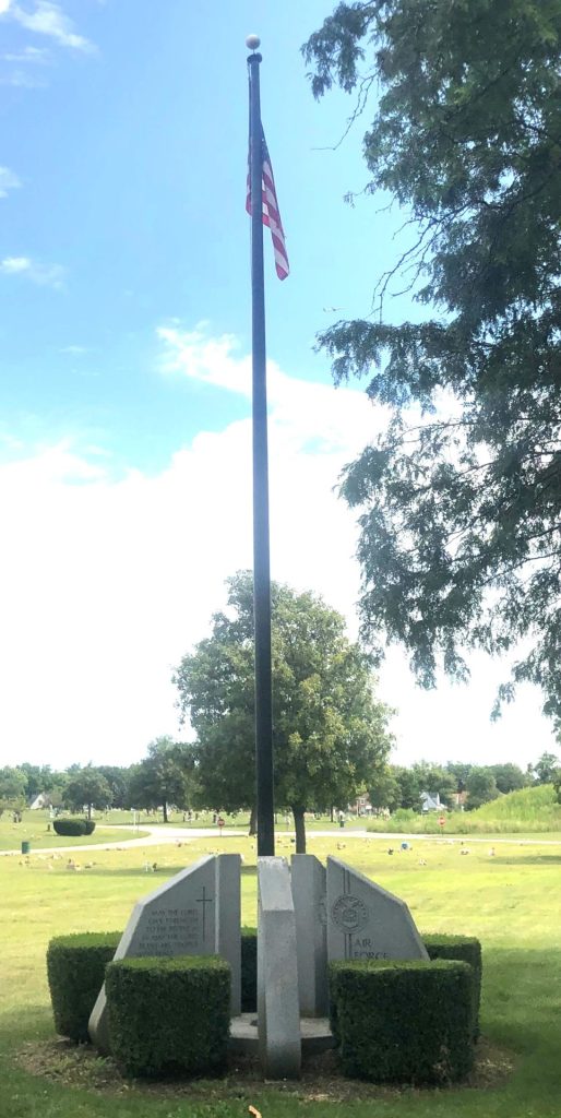 QUEEN OF HEAVEN CEMETERY VETERANS MEMORIAL FLAGPOLE