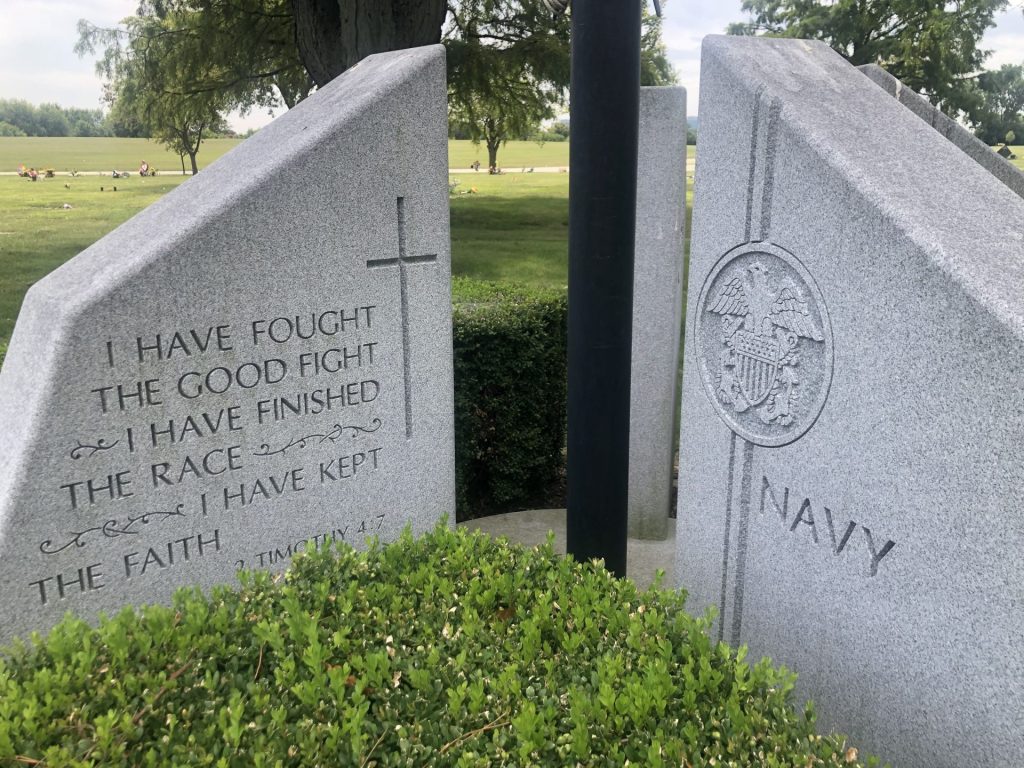 QUEEN OF HEAVEN CEMETERY VETERANS MEMORIAL FLAGPOLE SIDE C
