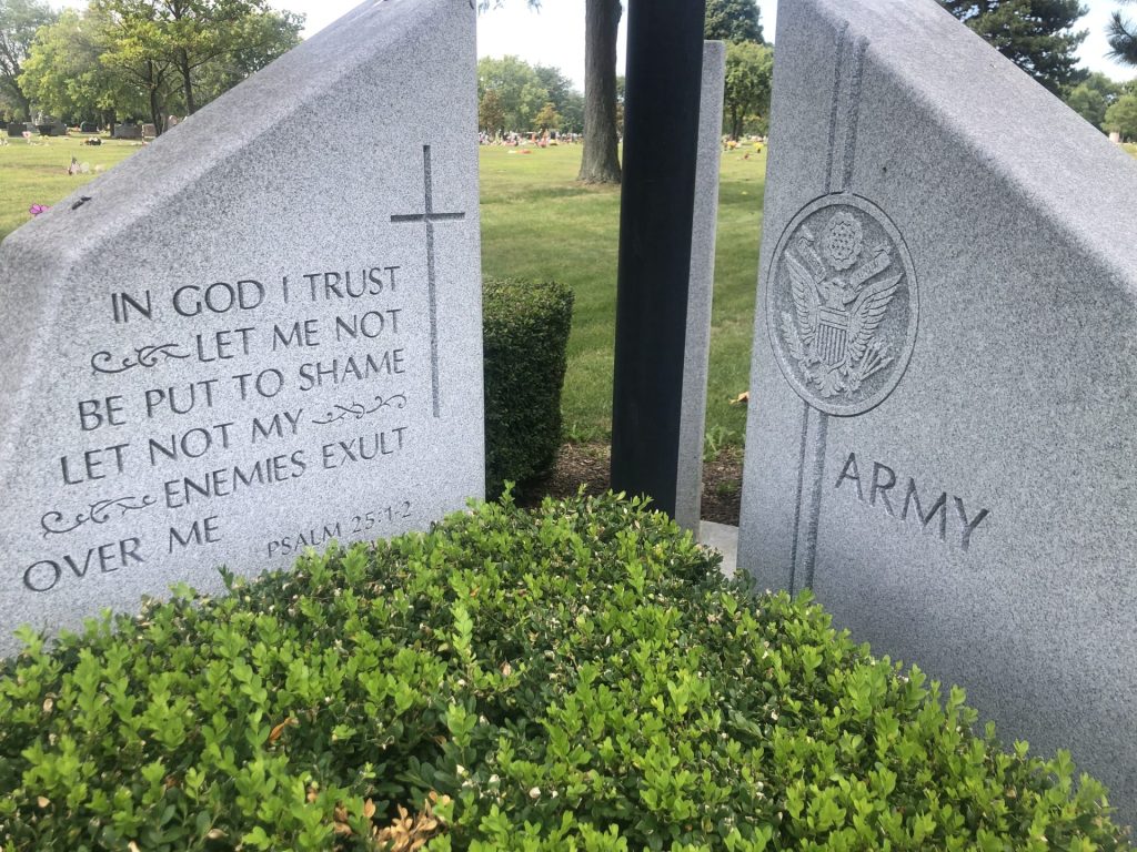 QUEEN OF HEAVEN CEMETERY VETERANS MEMORIAL FLAGPOLE SIDE D