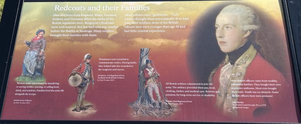 REDCOATS AND THEIR FAMILIES REVOLUTIONARY WAR MEMORIAL PANEL