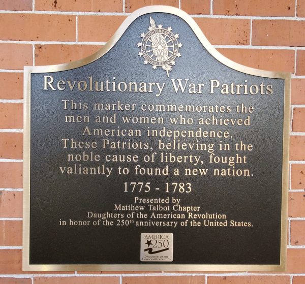 REVOLUTIONARY WAR PATRIOTS MEMORIAL MARKER MONROE
