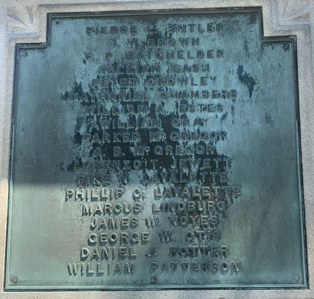 TOWN OF IPSWICH CIVIL WAR MEMORIAL PLAQUE C