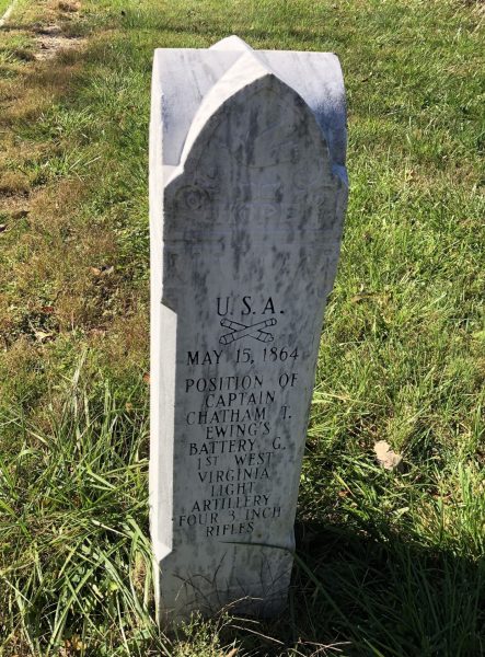 U.S.A. BATTERY G, 1ST WEST VIRGINIA LIGHT ARTILLERY MEMORIAL FRONT