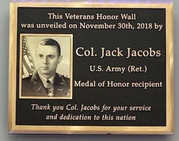 UNITED AIRLINES VETERANS HONOR WALL MEDAL OF HONOR MEMORIAL PLAQUE C