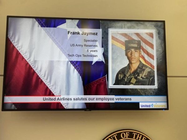 UNITED AIRLINES VETERANS HONOR WALL MEMORIAL PLAQUE G