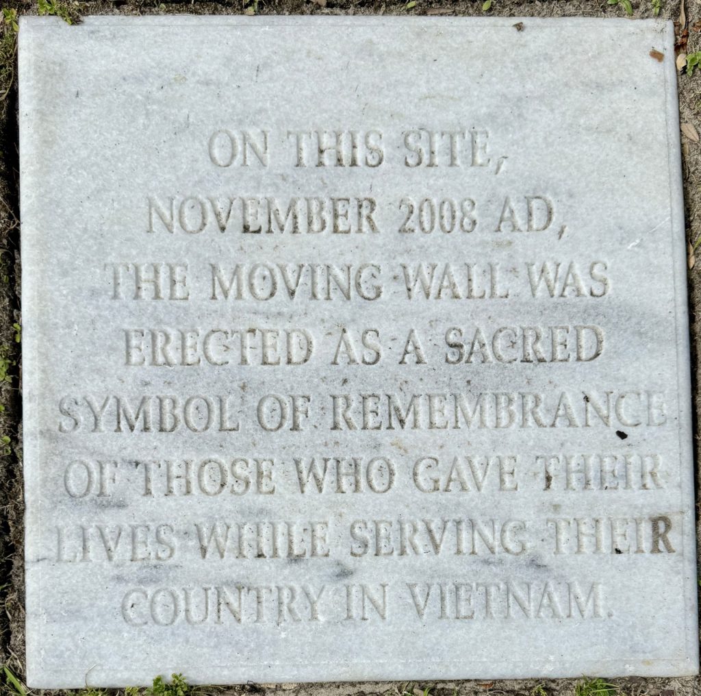 VIETNAM MOVING WALL MEMORIAL STONE