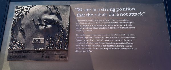 “WE ARE IN STRONG POSITION WHICH THE REBELS DARE NOT ATTACK” WAR MEMORIA PANEL