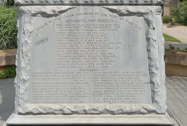 WHITE BEAR CIVIL WAR MEMORIAL SIDE B