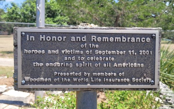 WOODMEN OF THE WORLD SEPTEMBER 11, 2001 MEMORIAL GARDEN PLAQUE