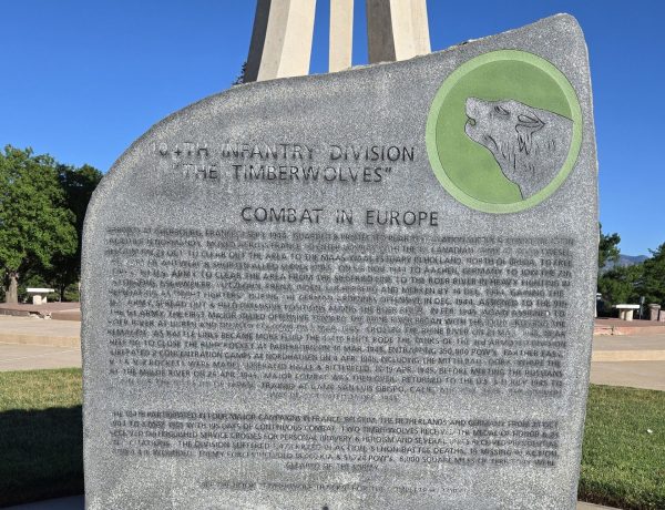 104TH INFANTRY DIVISION THE TIMBERWOLVEDS WAR MEMORIAL BACK