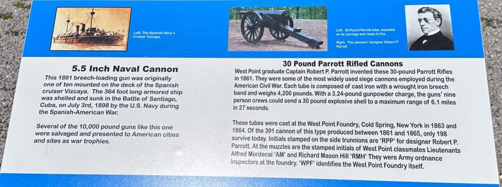 5.5. INCH NAVAL CANNON WAR MEMORIAL PANEL
