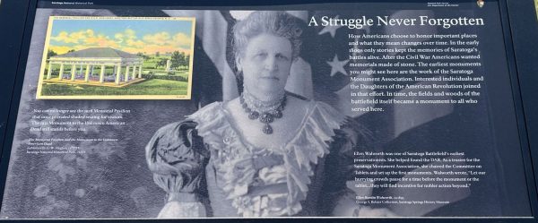 A STRUGGLE NEVER FORGOTTEN REVOLUTIONARY WAR MEMORIAL PANEL