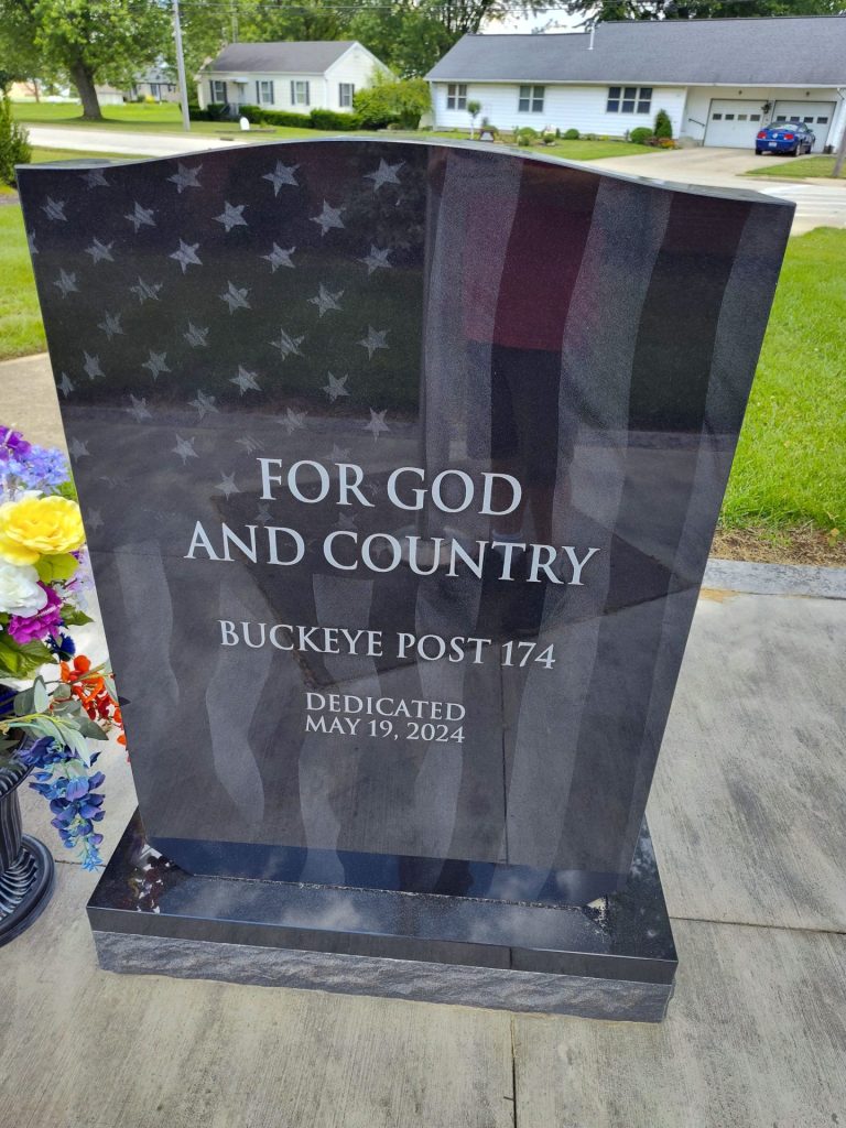 AMERICAN LEGION POST 174 VETERANS MEMORIAL BACK