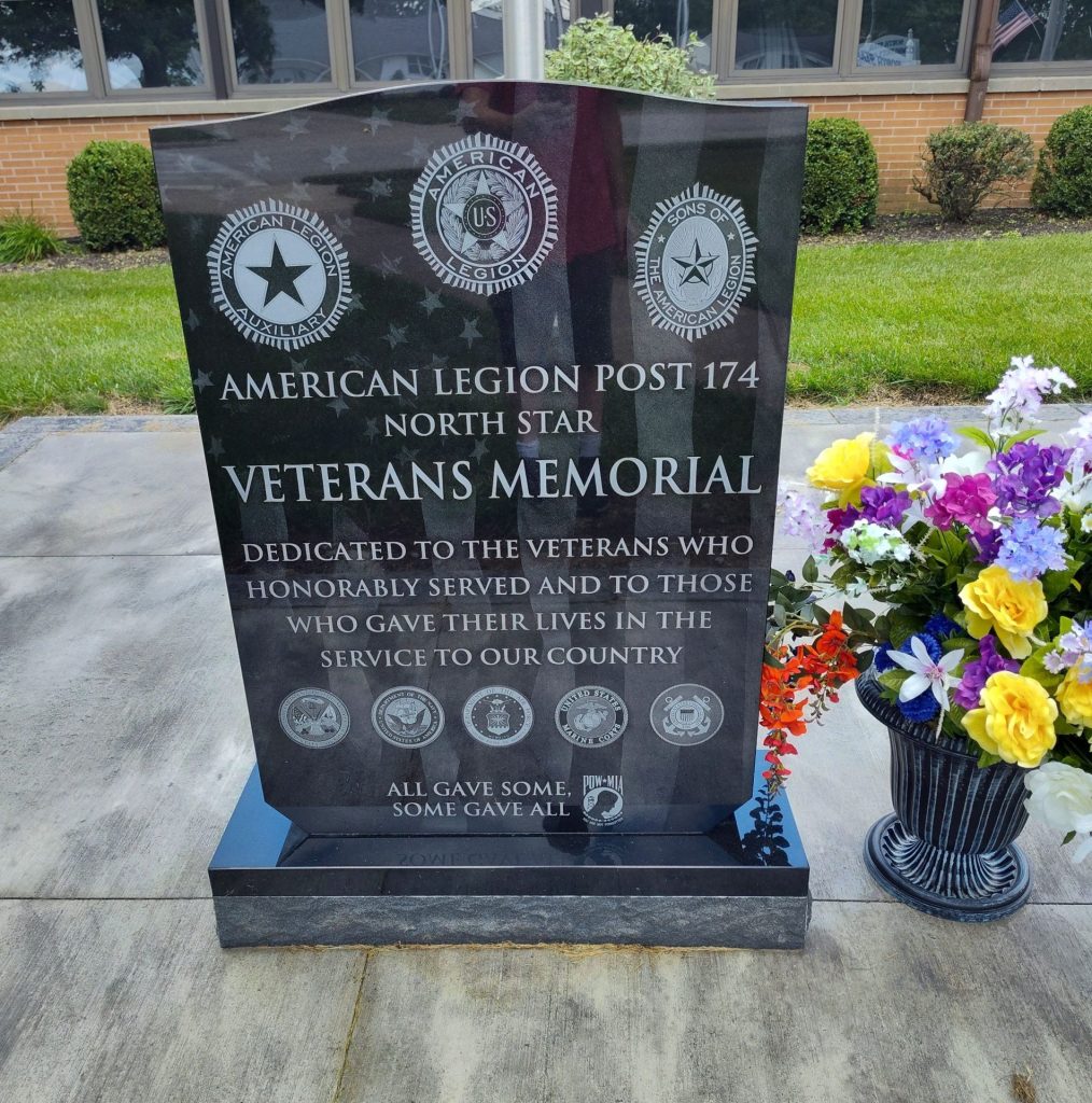AMERICAN LEGION POST 174 VETERANS MEMORIAL FRONT