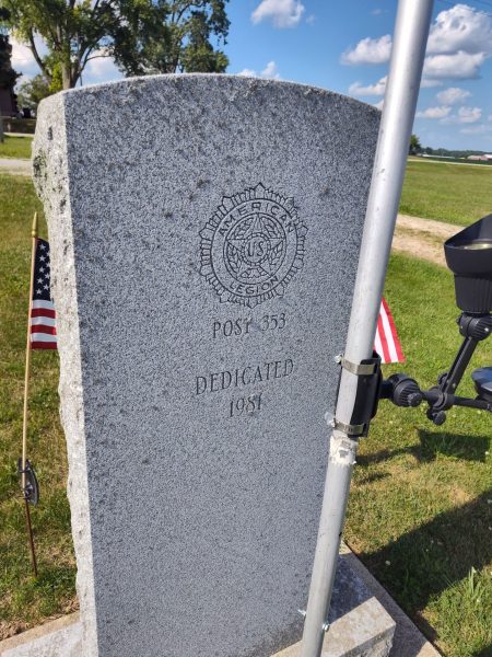 AMERICAN LEGION POST 353 VETERANS MEMORIAL BACK