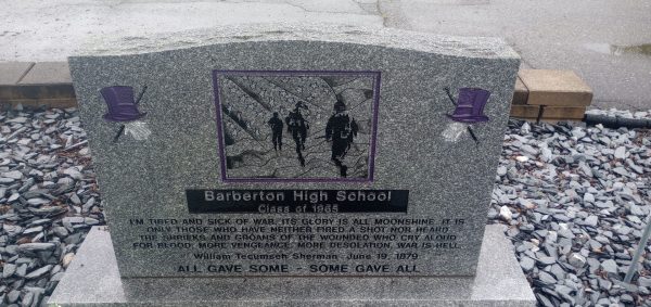 BARBERTON HIGH SCHOOL CLASS OF 1965 VIETNAM WAR MEMORIAL BACK