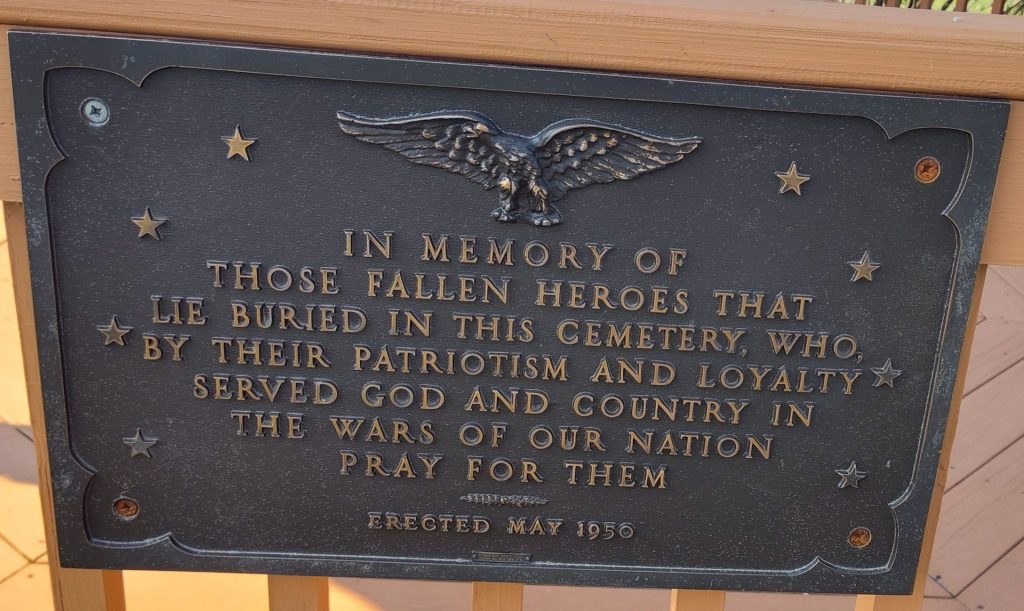 BRADFORD FALLEN HEROES WAR MEMORIAL GAZEBO PLAQUE