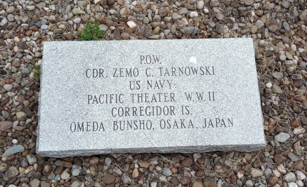 CDR. ZEMO C. TARNOWSK WAR MEMORIAL STONE