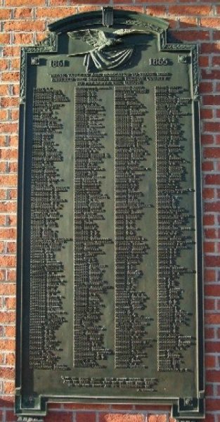 CITIZENS OF FULTON COUNTY WAR VETERANS MEMORIAL PLAQUE C