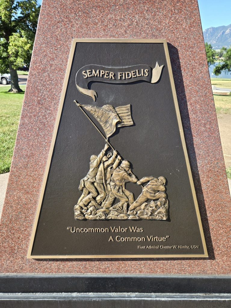 COLORADO SPRINGS MARINE CORPS MEMORIAL SIDE A