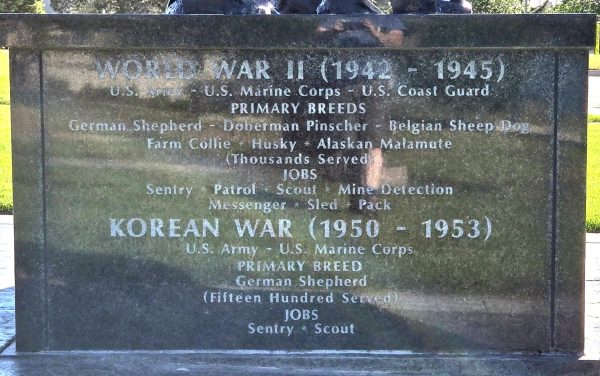 COLORADO WAR DOG MEMORIAL STONE B