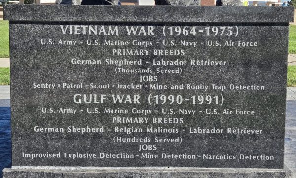 COLORADO WAR DOG MEMORIAL STONE C