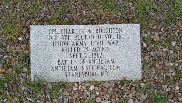 CPL. CHARLES W. BOUGHTON WAR MEMORIAL STONE