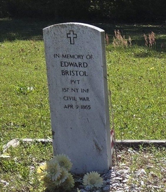 EDWARD BRISTOL WAR MEMORIAL CEMETERY STONE